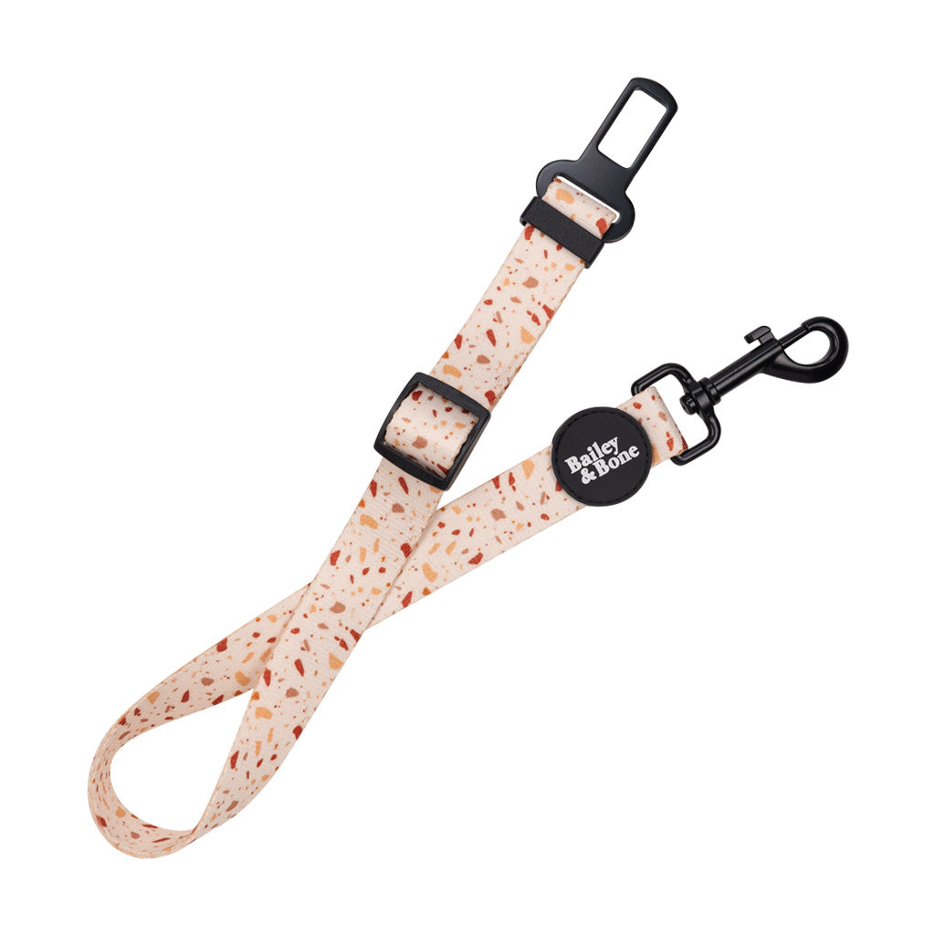 Bailey And Bone Dog Car Restraint Brown And Beige Terrazzo Dog Car Restraint