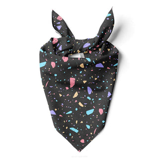 Bailey And Bone Pet Bandana Black Pastel Terrazzo Pet Bandana