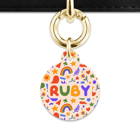 Bailey And Bone Pet Tag Cute Summer Shapes Pet Tag