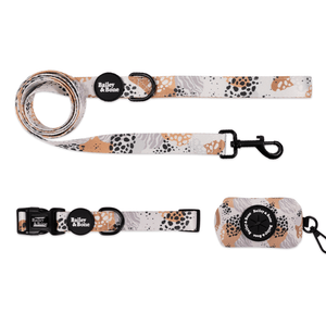 Abstract Safari Collar And Lead Bundle