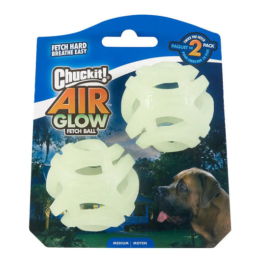 Chuckit! Max Glow Air Fetch - Medium 2pk