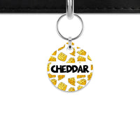 Bailey And Bone Mini Pet ID Tag Cheese Pattern Mini Pet Tag