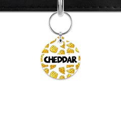 Cheese Pattern Mini Pet ID Tag