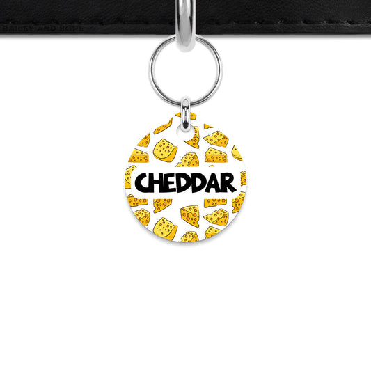 Bailey And Bone Mini Pet ID Tag Cheese Pattern Mini Pet Tag