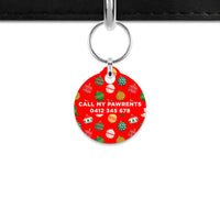 Bailey And Bone Mini Pet ID Tag Christmas Ornaments Mini Pet Tag