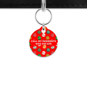 Bailey And Bone Mini Pet ID Tag Christmas Ornaments Mini Pet Tag