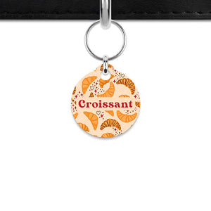 Bailey And Bone Mini Pet ID Tag Croissant Pattern Mini Pet Tag