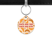 Bailey And Bone Mini Pet ID Tag Croissant Pattern Mini Pet Tag