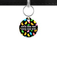 Bailey And Bone Mini Pet ID Tag Jelly Beans Pattern Mini Pet Tag