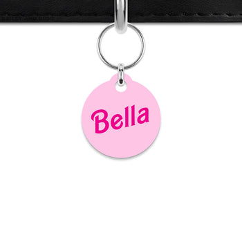 Bailey And Bone Mini Pet ID Tag Light Pink Barbie Mini Pet Tag