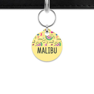 Bailey And Bone Mini Pet ID Tag Pastel Summer Vibes Mini Pet Tag
