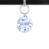 Bailey And Bone Mini Pet ID Tag Sky Terrazzo Mini Pet Tag