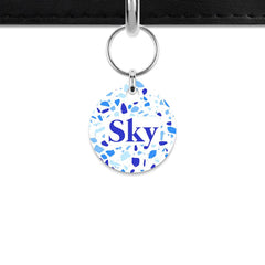 Sky Terrazzo Mini Pet ID Tag
