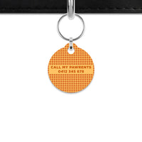 Bailey And Bone Mini Pet ID Tag Waffles Pattern Mini Pet Tag