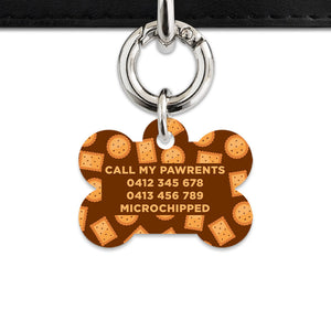 Bailey And Bone Pet ID Tag Biscuits Pet Tag