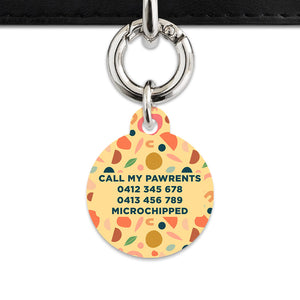 Bailey And Bone Pet ID Tag Boho Pastel Shapes Pet Tag