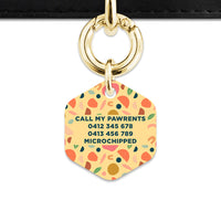 Bailey And Bone Pet ID Tag Boho Pastel Shapes Pet Tag