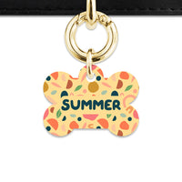 Bailey And Bone Pet ID Tag Boho Pastel Shapes Pet Tag