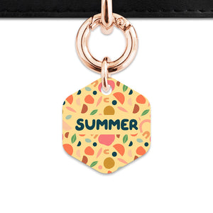 Bailey And Bone Pet ID Tag Boho Pastel Shapes Pet Tag