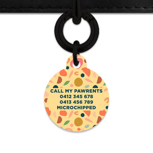 Bailey And Bone Pet ID Tag Boho Pastel Shapes Pet Tag