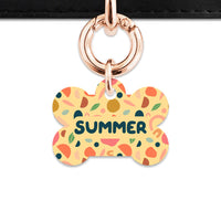 Bailey And Bone Pet ID Tag Boho Pastel Shapes Pet Tag