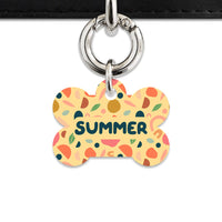 Bailey And Bone Pet ID Tag Boho Pastel Shapes Pet Tag