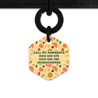 Bailey And Bone Pet ID Tag Boho Pastel Shapes Pet Tag
