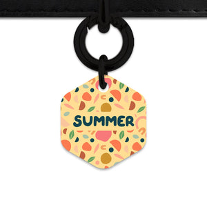 Bailey And Bone Pet ID Tag Boho Pastel Shapes Pet Tag