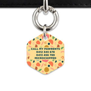 Bailey And Bone Pet ID Tag Boho Pastel Shapes Pet Tag