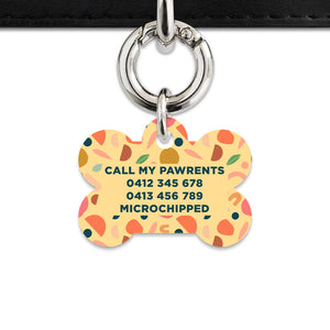 Bailey And Bone Pet ID Tag Boho Pastel Shapes Pet Tag