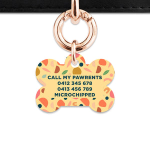 Bailey And Bone Pet ID Tag Boho Pastel Shapes Pet Tag