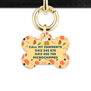 Bailey And Bone Pet ID Tag Boho Pastel Shapes Pet Tag