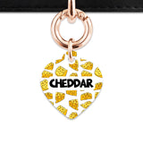 Bailey And Bone Pet ID Tag Cheese Pattern Pet Tag