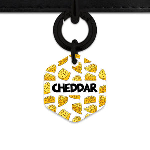 Bailey And Bone Pet ID Tag Cheese Pattern Pet Tag