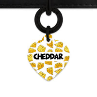 Bailey And Bone Pet ID Tag Cheese Pattern Pet Tag