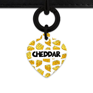 Bailey And Bone Pet ID Tag Cheese Pattern Pet Tag