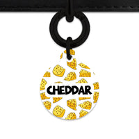 Bailey And Bone Pet ID Tag Cheese Pattern Pet Tag
