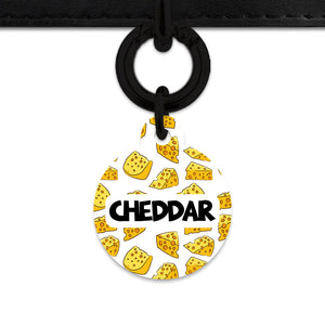 Bailey And Bone Pet ID Tag Cheese Pattern Pet Tag