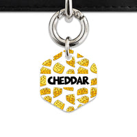 Bailey And Bone Pet ID Tag Cheese Pattern Pet Tag