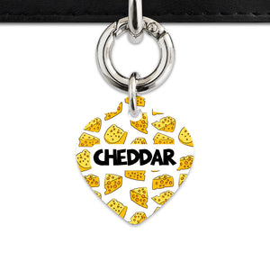 Bailey And Bone Pet ID Tag Cheese Pattern Pet Tag