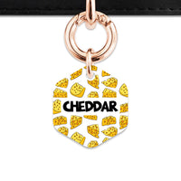 Bailey And Bone Pet ID Tag Cheese Pattern Pet Tag