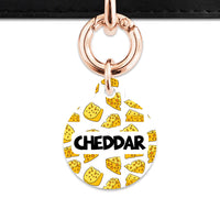 Bailey And Bone Pet ID Tag Cheese Pattern Pet Tag