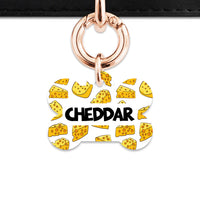 Bailey And Bone Pet ID Tag Cheese Pattern Pet Tag