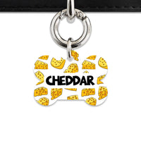 Bailey And Bone Pet ID Tag Cheese Pattern Pet Tag