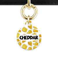 Bailey And Bone Pet ID Tag Cheese Pattern Pet Tag