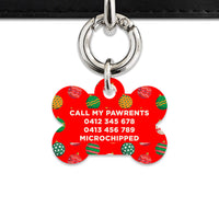 Bailey And Bone Pet ID Tag Christmas Ornaments Pet Tag