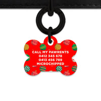 Bailey And Bone Pet ID Tag Christmas Ornaments Pet Tag