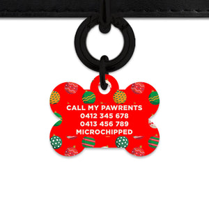 Bailey And Bone Pet ID Tag Christmas Ornaments Pet Tag