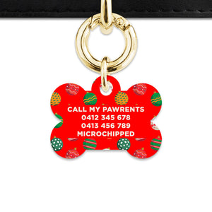 Bailey And Bone Pet ID Tag Christmas Ornaments Pet Tag