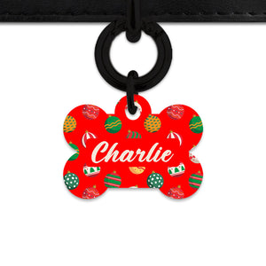 Bailey And Bone Pet ID Tag Christmas Ornaments Pet Tag